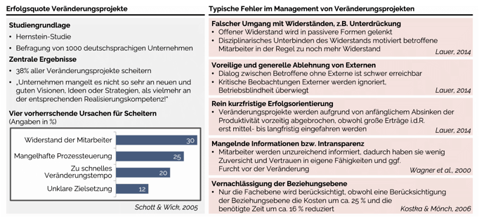 Erfolgsquote Verädnerungsprojekte