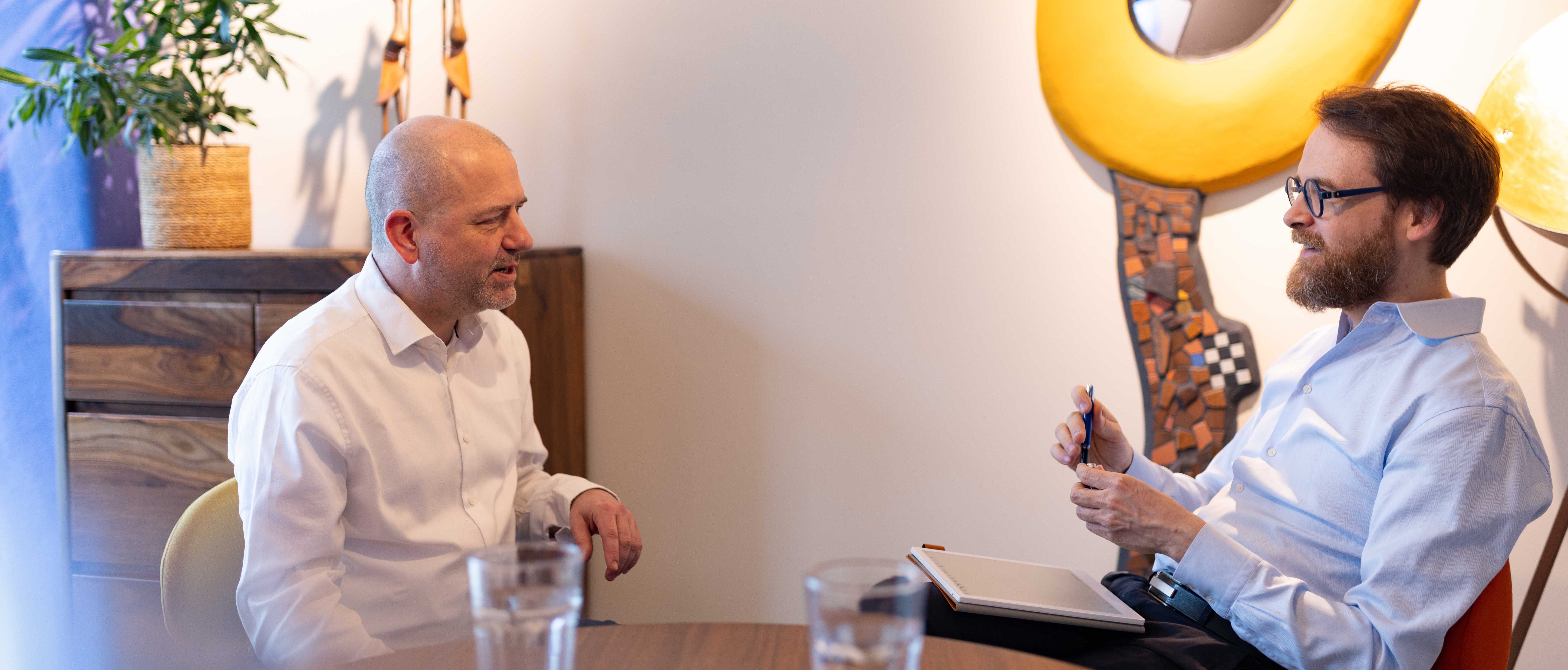 Michael Timmermann mit Führungskraft im Tiefendialog