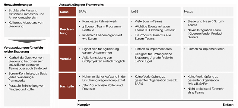agile skalierung frameworks